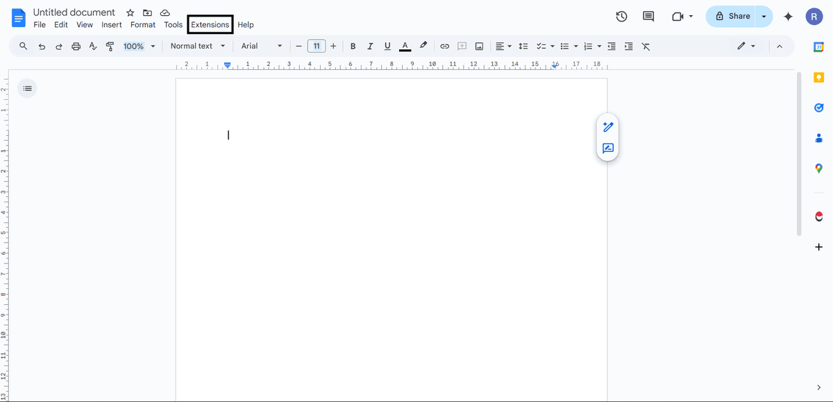 Open Google Docs Screenshot